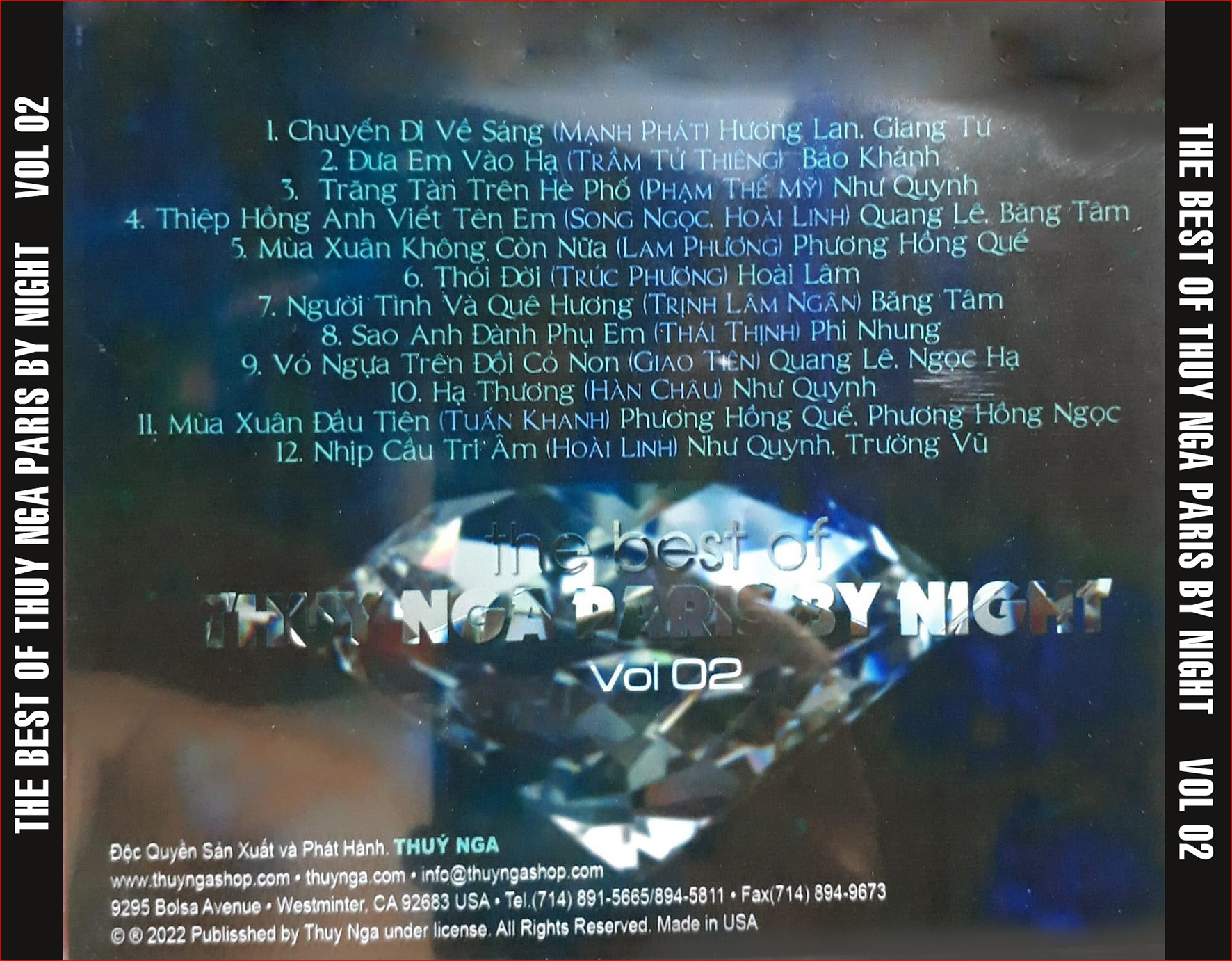 Bộ 10cd the best of paris by night - xem phần miêu tả xem đủ 10 hình