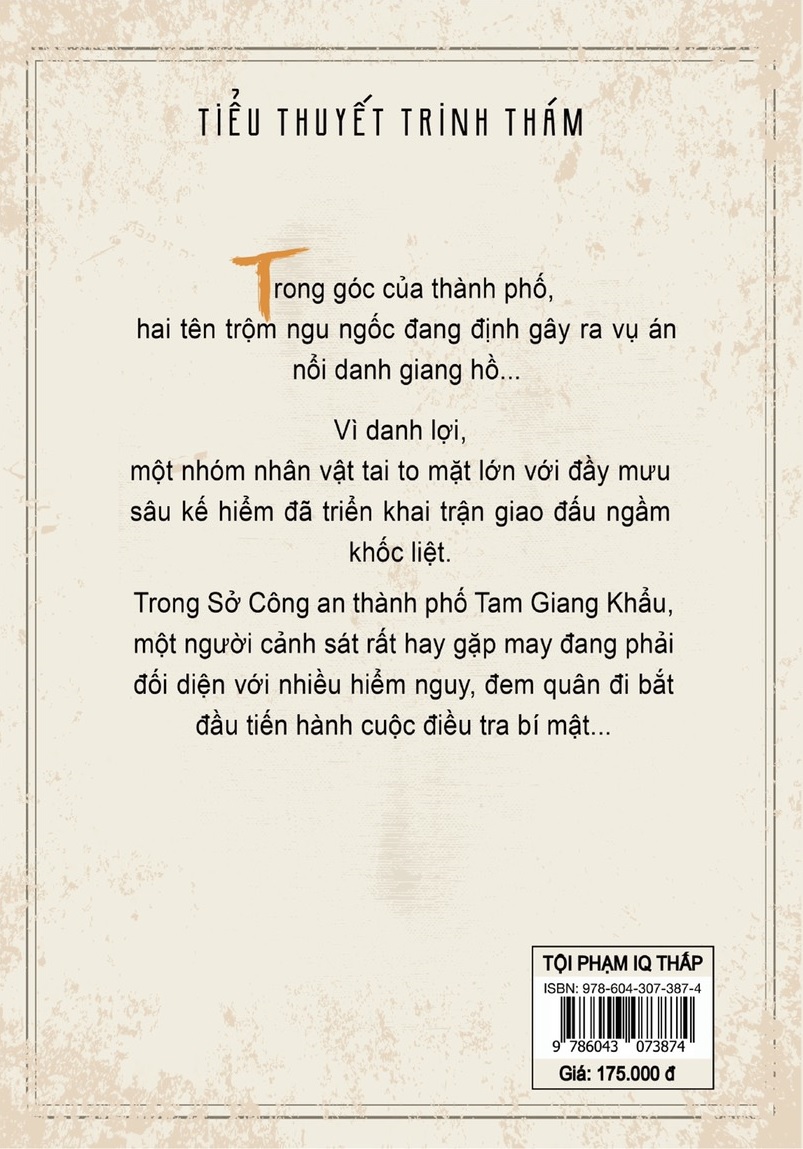 Sách - Tội Phạm IQ Thấp (Tử Kim Trần)