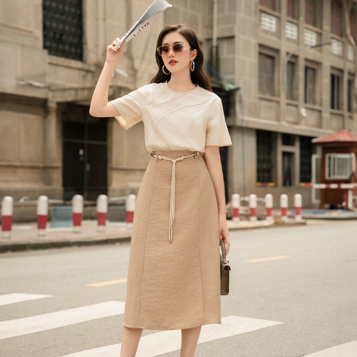 Voucher siêu sale 15% OLV - Chân váy Nicole Skirt