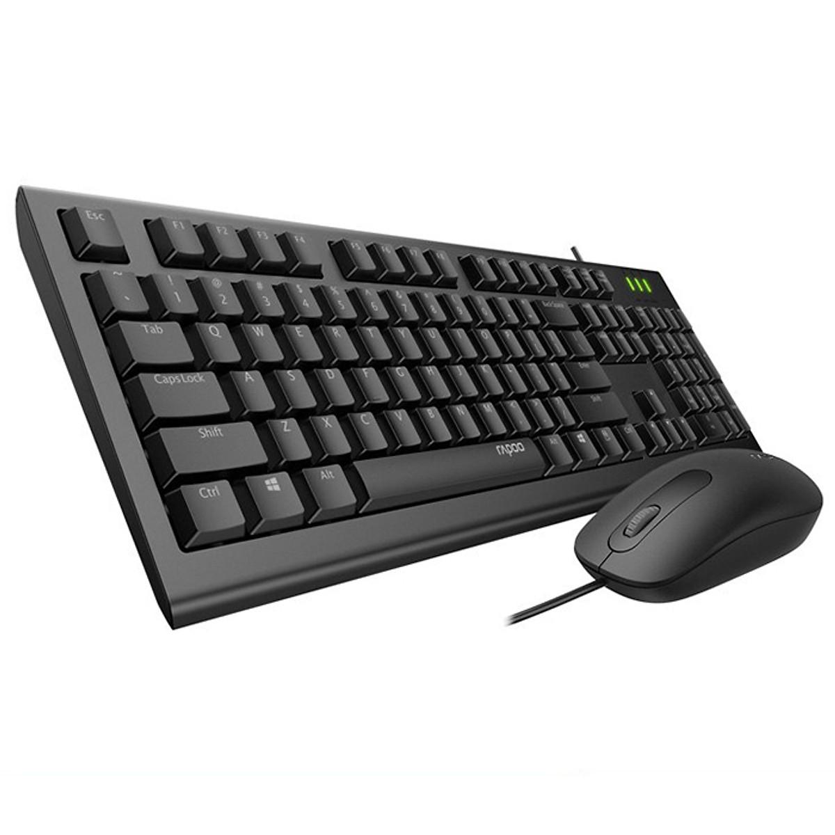 Bộ Bàn Phím Và Chuột Có Dây Rapoo X120Pro
