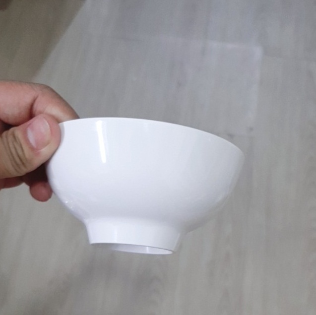 Chén cơm nhựa melamine CO11A màu vân đá trắng Horace- sang trọng -Cao Cấp