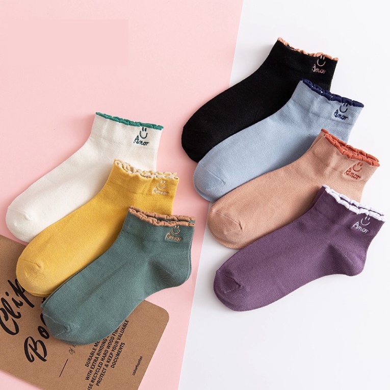 Set 10 Đôi Tất Nữ Ngắn Cổ Amor Siêu Hot