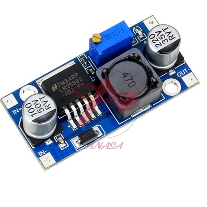 Mạch Giảm Điện Áp Buck DC-DC LM2596 3A (Vào 4-35VDC - Ra 1-30VDC)