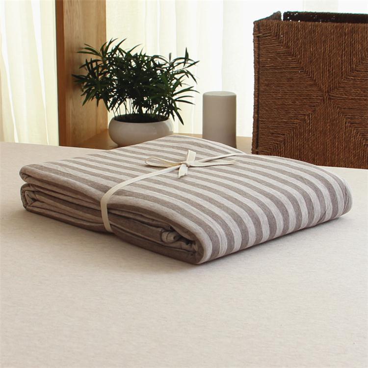 Bông Dệt Kim 100% Cotton Vỏ Chăn Vân Sọc Giản Lược Duy Nhất Hai Người Vỏ Chăn Tân Cương Bông Thiên Trúc 100% Cotton Trên Giường Cung Cấp