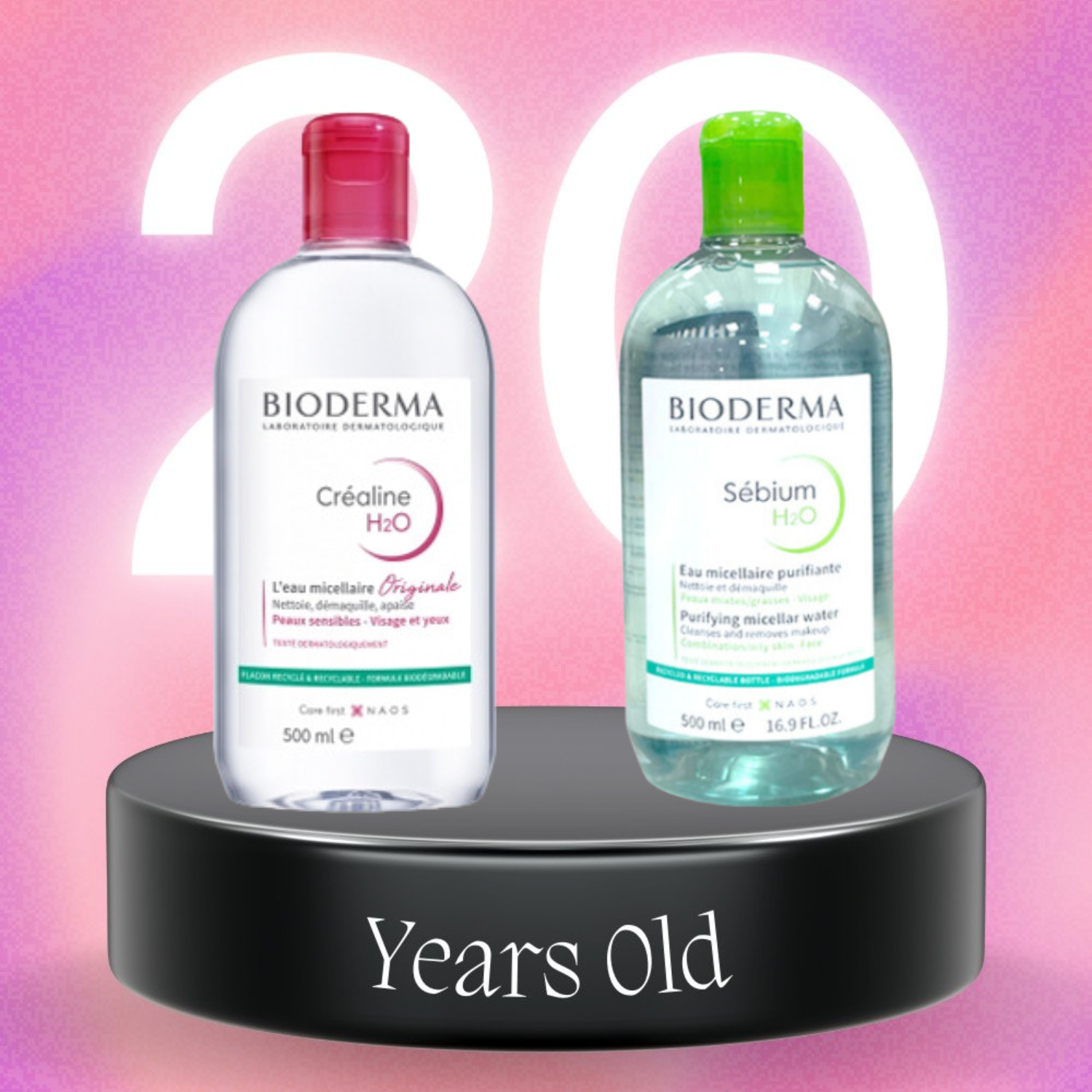 Dung dịch làm sạch và tẩy trang công nghệ Micellar Bioderma 2 Màu - 500ml