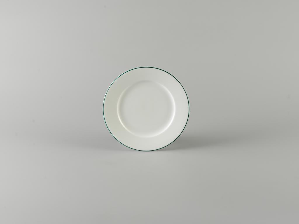 Dĩa tròn Minh Long 25 cm Jasmine Chỉ Xanh Lá