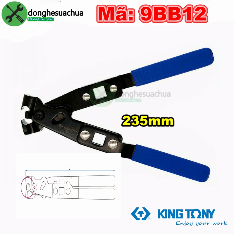 [HCM]Kềm tháo lắp kẹp Clamp Kingtony 9BB12 235mm