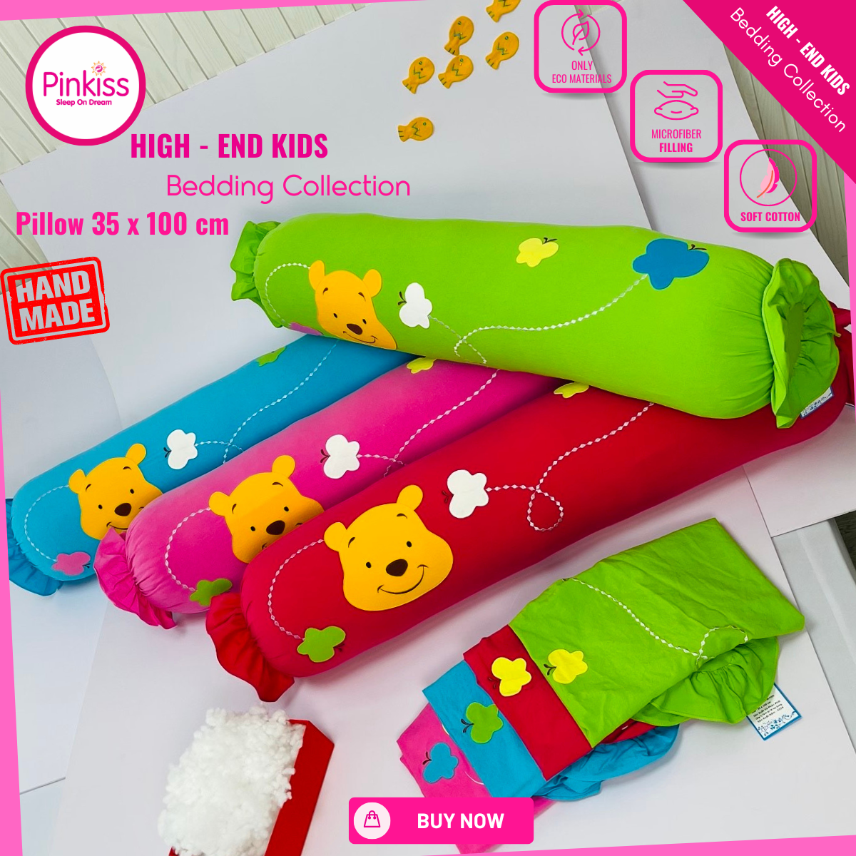Gối ôm PINKISS kích thước 35x100cm