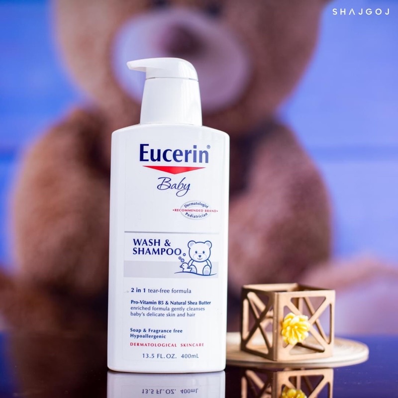 Eucerin Baby wash shampoo 400ml Sữa tắm gội 2 trong 1 danh cho trẻ sơ sinh