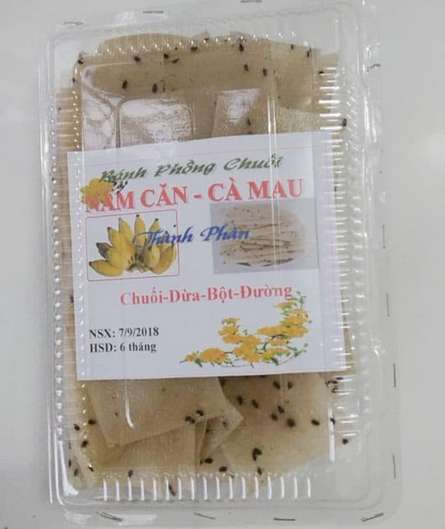 1kg bánh phồng tôm chuối  năm căn - cà mau