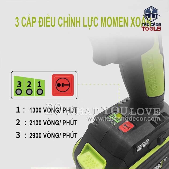 Máy Vặn Vít Động Lực Dùng Pin 20V Worx WU294.1