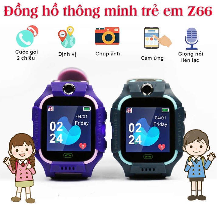 Đồng Hồ Thông Minh Định Vị Z66 Đồng Hồ Thông Minh Trẻ Em Định Vị Có Thể Lắp Sim Nghe Gọi 2 Chiều Chống Nước Tích Hợp 4G