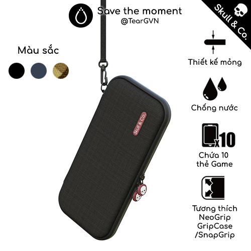 Túi đựng EDC Skull & Co mỏng gọn chống cấn cho Nintendo Switch Oled / Switch 1