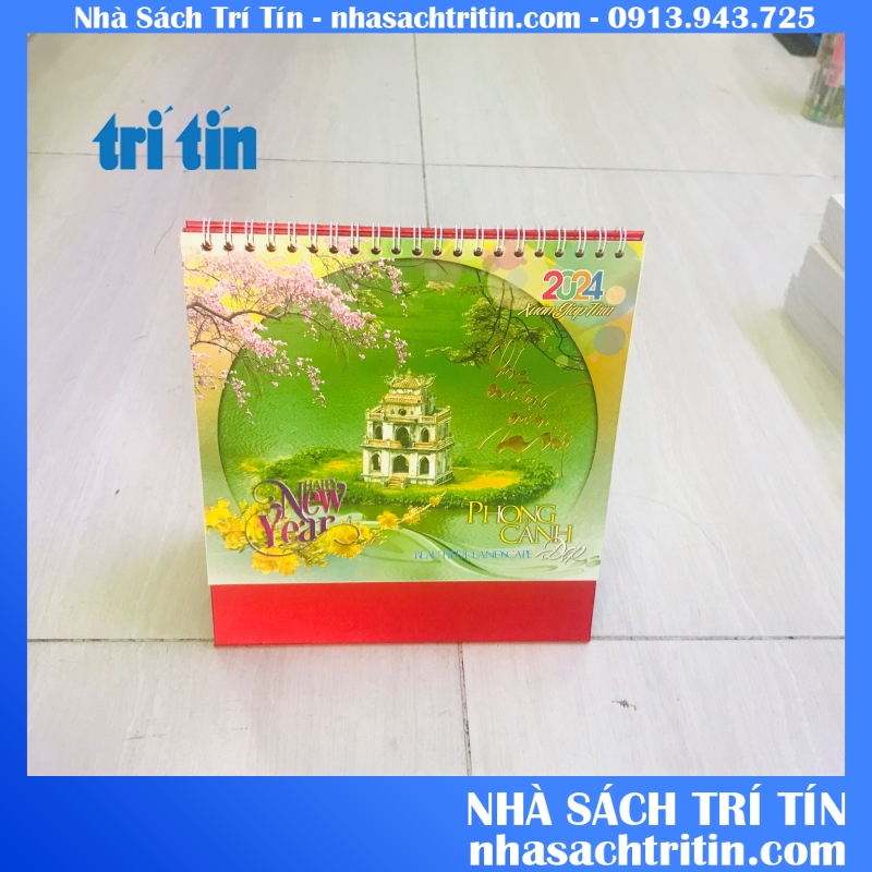 Lịch để bàn 2024 chữ A