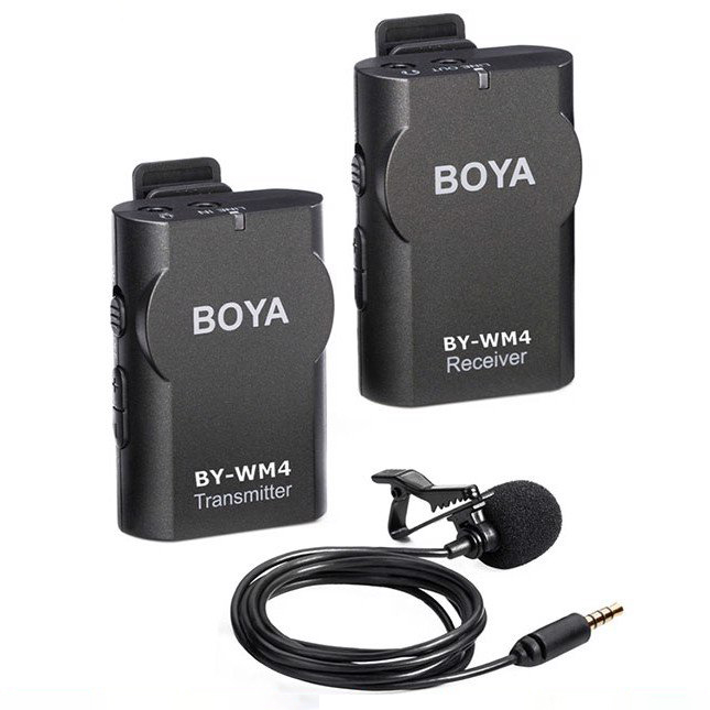 Micro thu âm cài áo dùng cho điện thoại Boya BY-WM4