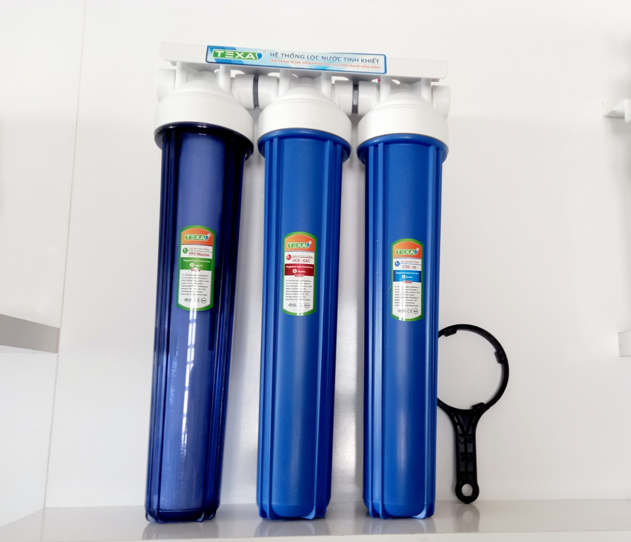 bộ lọc nước sinh hoạt ly nhập 2 ron phi 27 , 20 inchs