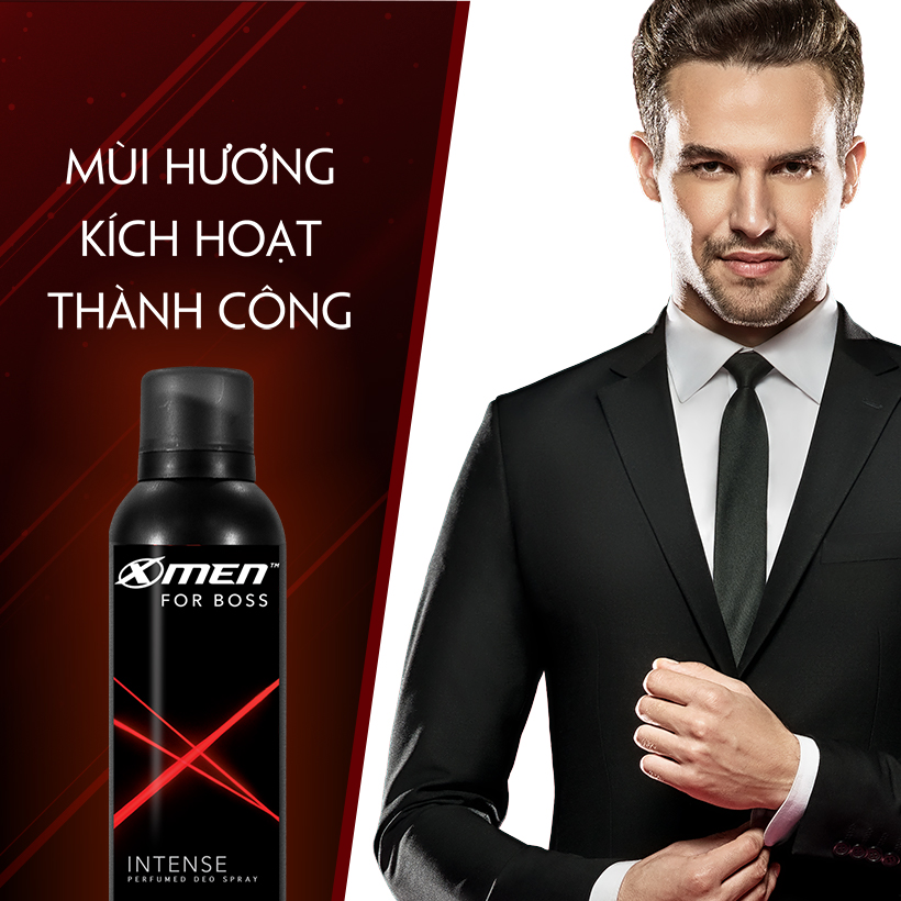 Xịt khử mùi Xmen For Boss Intense 150ml