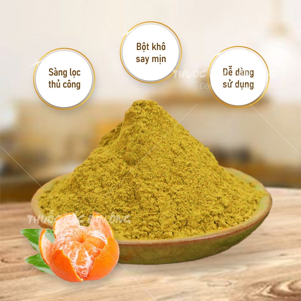 Bột trần bì 1kg, bột vỏ cam quýt, nguyên chất, thơm mịn, bột đắp mặt, pha uống giảm ho, tiêu đờm