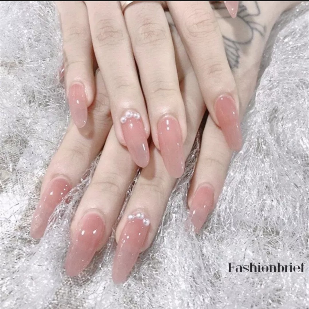 Set ngọc trai nửa nail