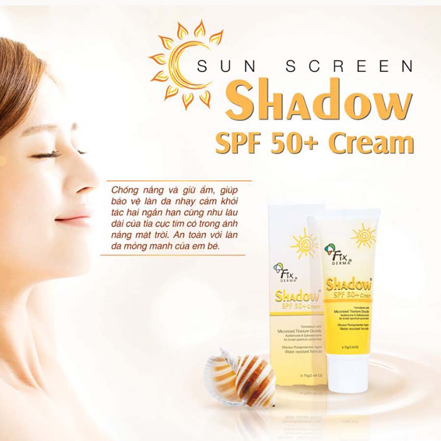 Kem Chống Nắng Fixderma Shadow SPF50+ Cream 75g