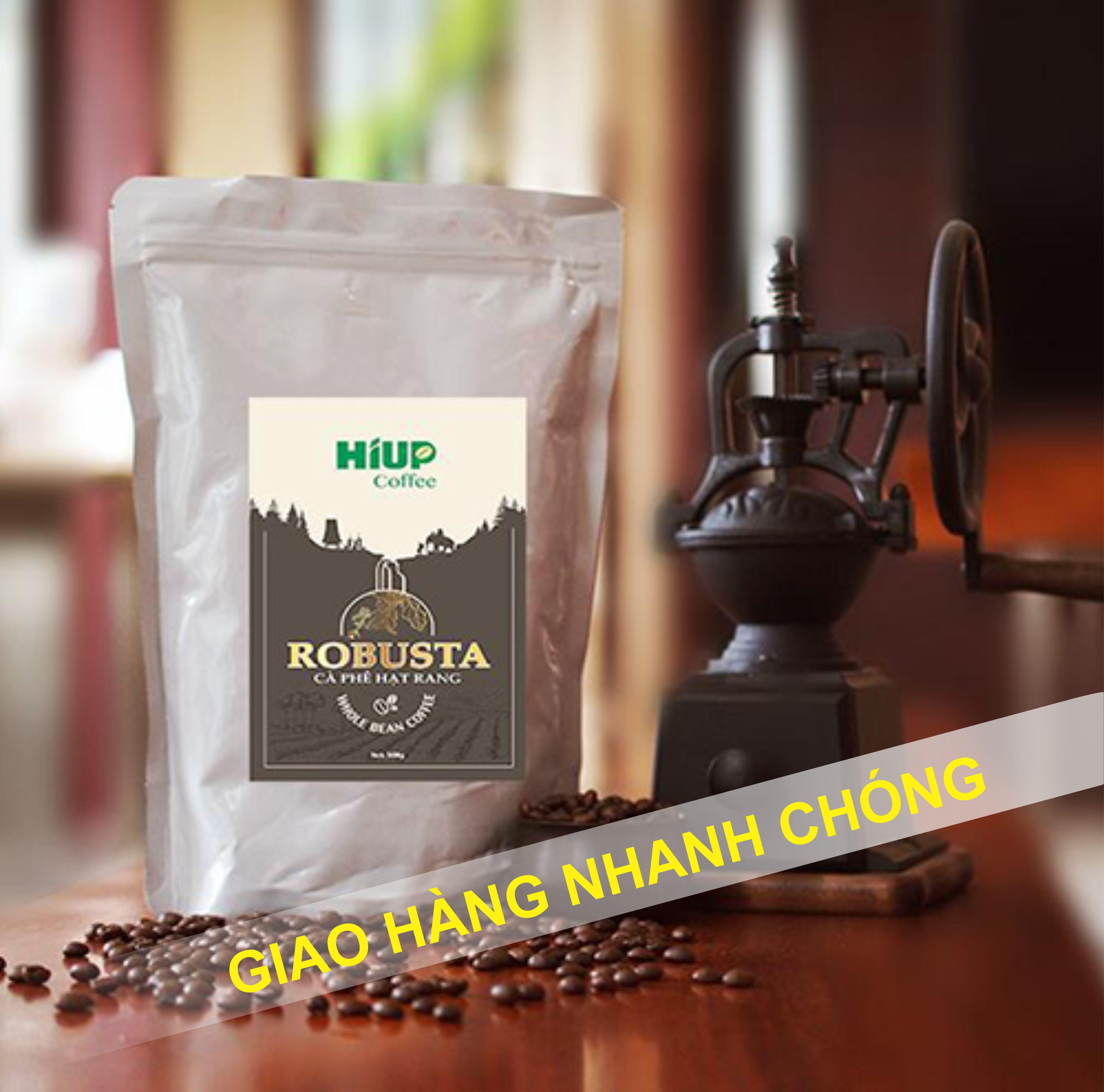 Cà Phê Hạt Robusta S18 Rang Mộc (500gr) - HIUP Coffee
