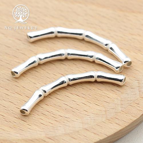 [HCM]Charm bạc Ống đốt tre nhỏ (2*30) - NQ Jewelry