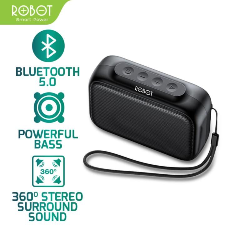 BẢO HÀNH 12 THÁNG - LỖI ĐỔI MỚI - Loa Bluetooth 5.0 Robot RB100 Thanh âm tuyệt đỉnh , kết nối nhanh chống ,thiết kế nhỏ gọn , màng loa kim loại , sạc nhanh trong 2 giờ thời gian sử dụng 8 giờ , dung lượng pin 1200mAh thumbnail
