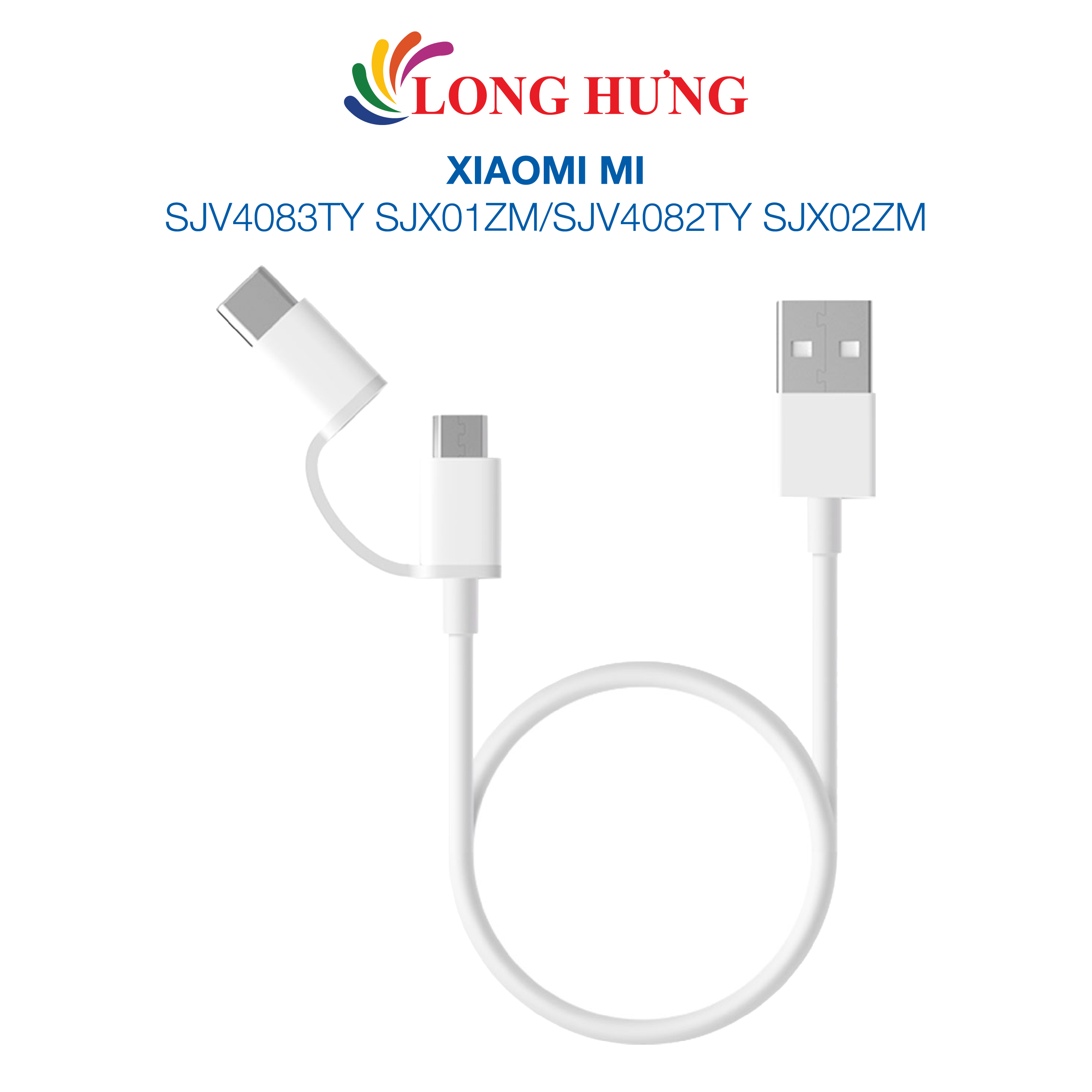 Cáp 2 trong 1 Micro USB - Type-C Xiaomi Mi SJV4083TY SJX01ZM/SJV4082TY SJX02ZM - Hàng chính hãng - Cáp 2 trong 1 Micro USB - Type-C Chiều dài 1m và 30cm Dòng điện ổn định Truyền tải điện tốt