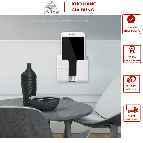 Kệ Dán Tường Để Điện Thoại,Điều Khiển Remote Siêu Tiện Lợi -