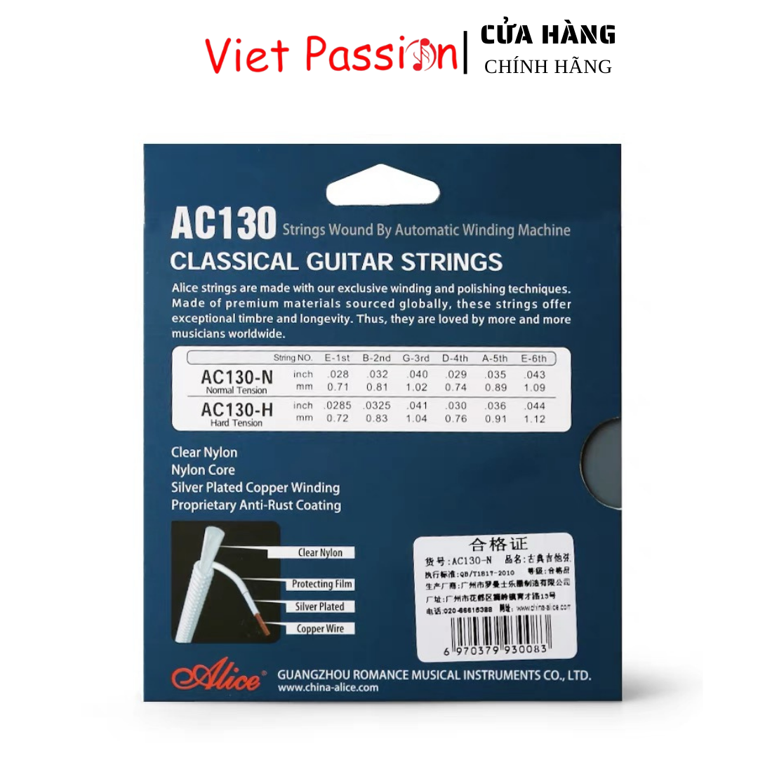 Dây đàn guitar classic Alice AC130 VietPassion chất lượng