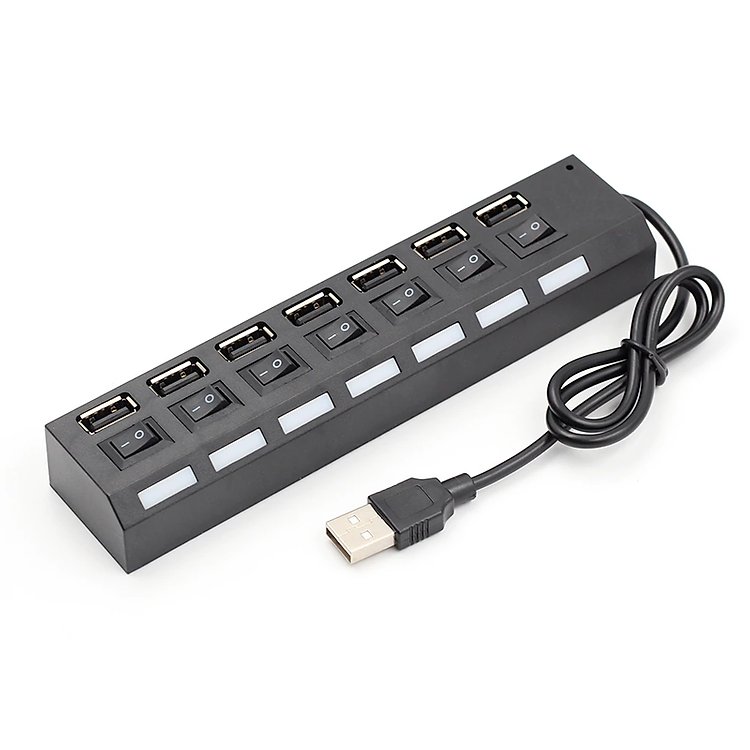 Hup USB 7 Port công tắc
