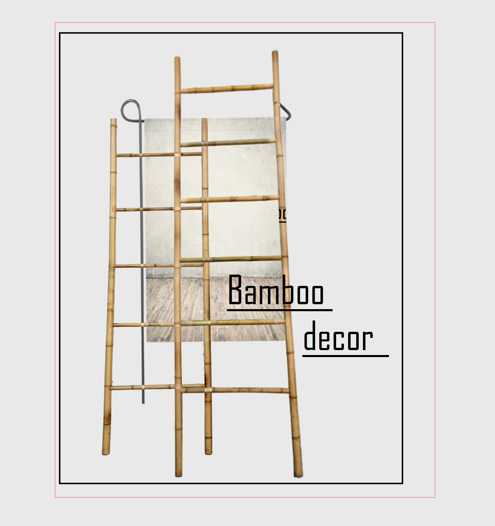 COMBO 5 THANG TRE DECOR 45CM*150CM  - BAMBOO LADDER