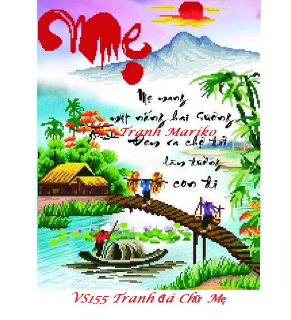 Tranh đính đá Mẹ kích thước nhỏ ✅70×55 cm -️ VS155 Tranh Mariko