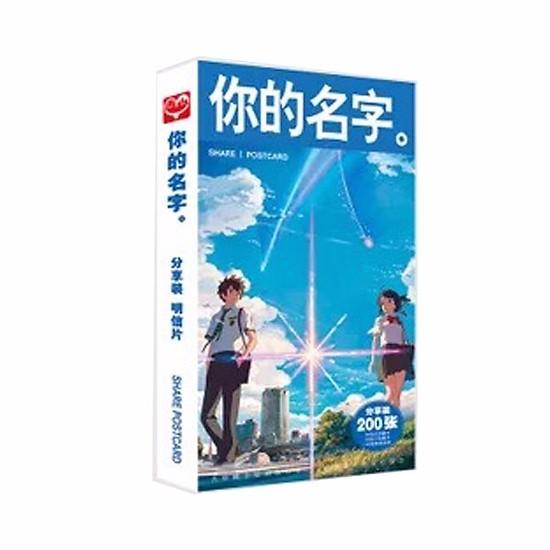 Postcard kimi no na wa tên em là hộp ảnh bộ ảnh có ảnh dán sticker lomo bưu thiếp ảnh truyện tranh anime