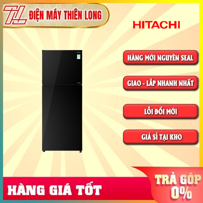 Tủ lạnh Hitachi Inverter 349 lít R-FVY480PGV0(GBK) - Khay thủy tinh chịu lực Làm đá tự động Đèn LED chiếu sáng Đệm cửa chống mốc - TRẢ GÓP 0% - GIAO TOÀN QUỐC - NGOÀI HCM TÍNH PHÍ
