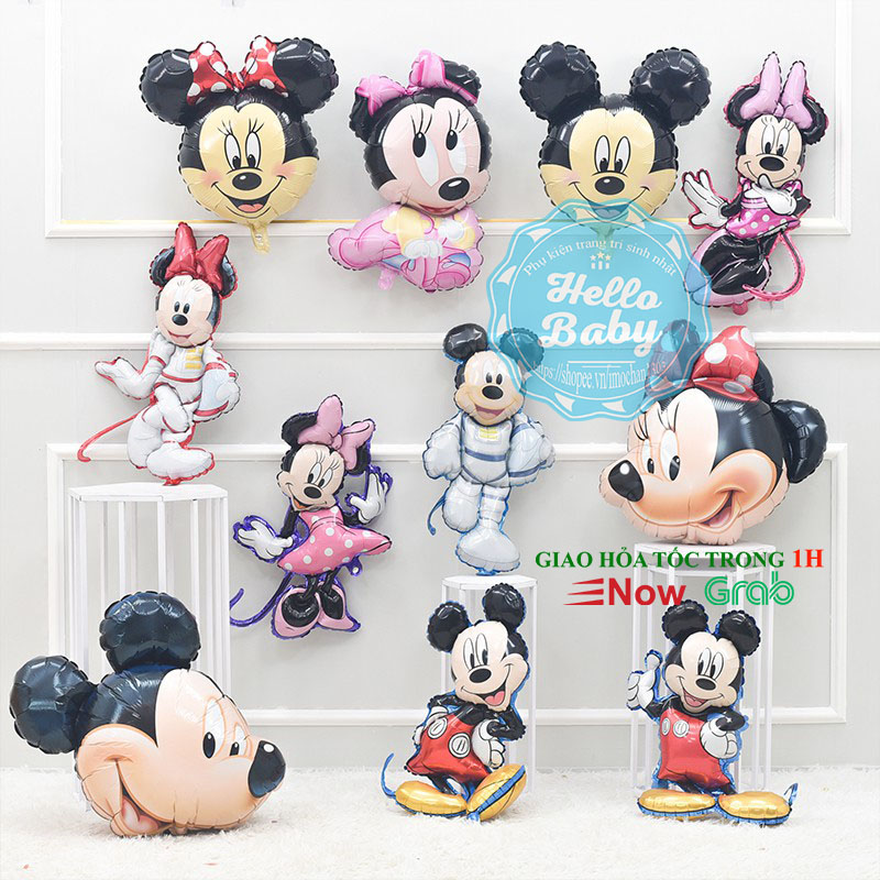 Bóng trang trí hình chuột Micky/Minnie (60cm)