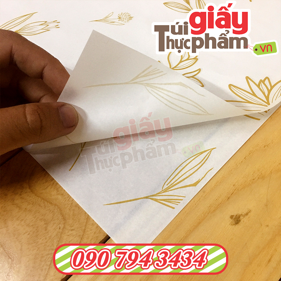 Giấy Gói Thời Trang, Phụ Kiện (500 tờ / 40x60cm / 40gsm / Hoa Lá Đồng)