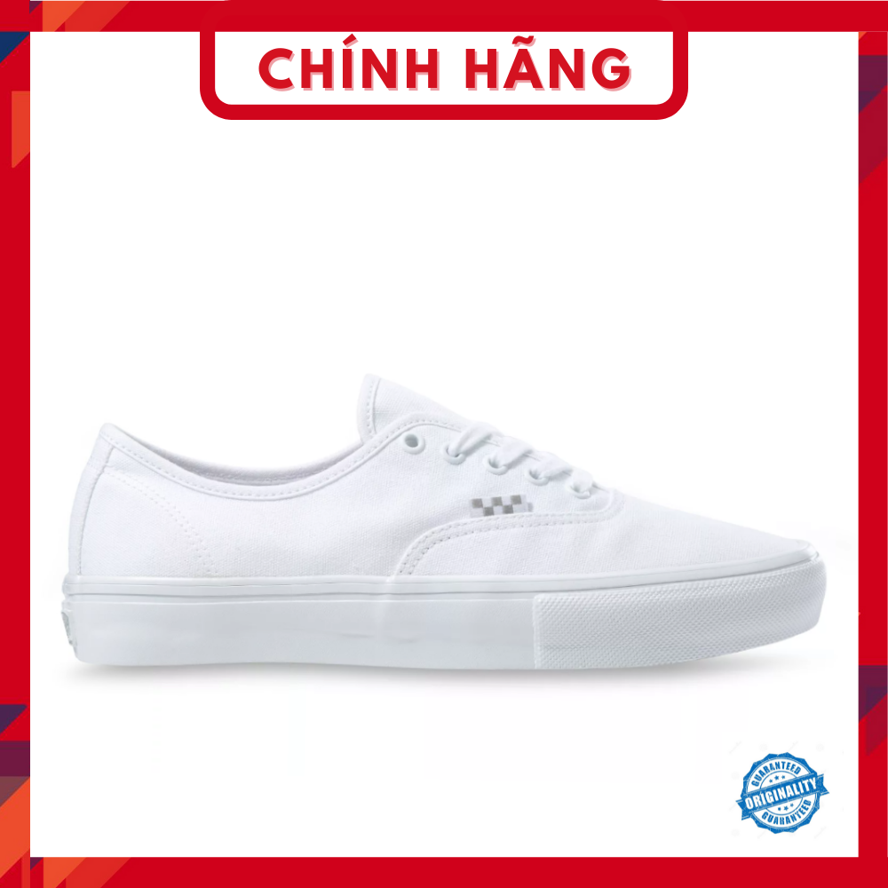 [GIÀY CHÍNH HÃNG] Vans Authentic Pro All White Skateboard