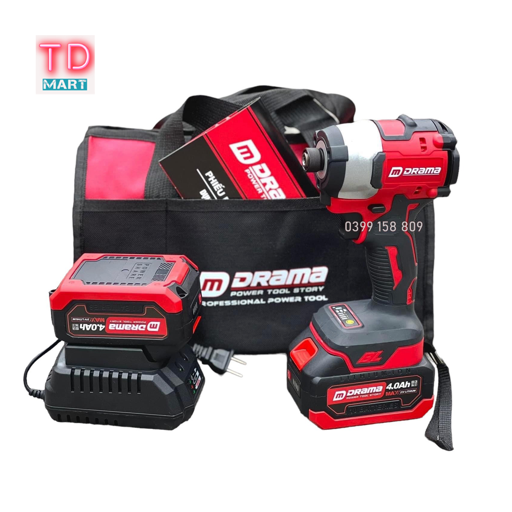 Máy Chuyên Vít DRAMA 5168 Dòng Cao Cấp Không Chổi Than 3 Chế Độ 3 đèn Tốc Độ Cao.