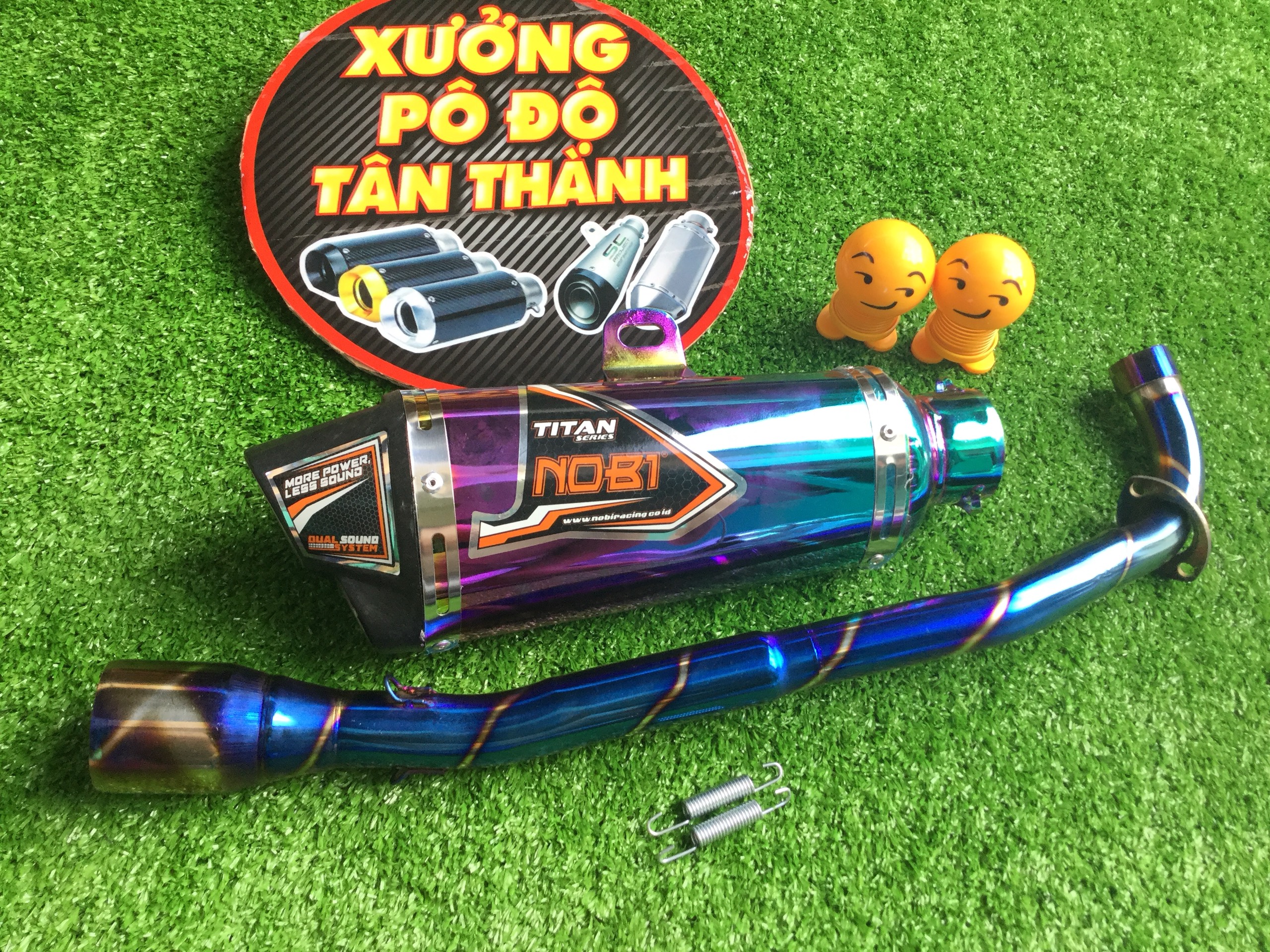 Bộ pô nobi titan full cổ titan winer, sonic,...