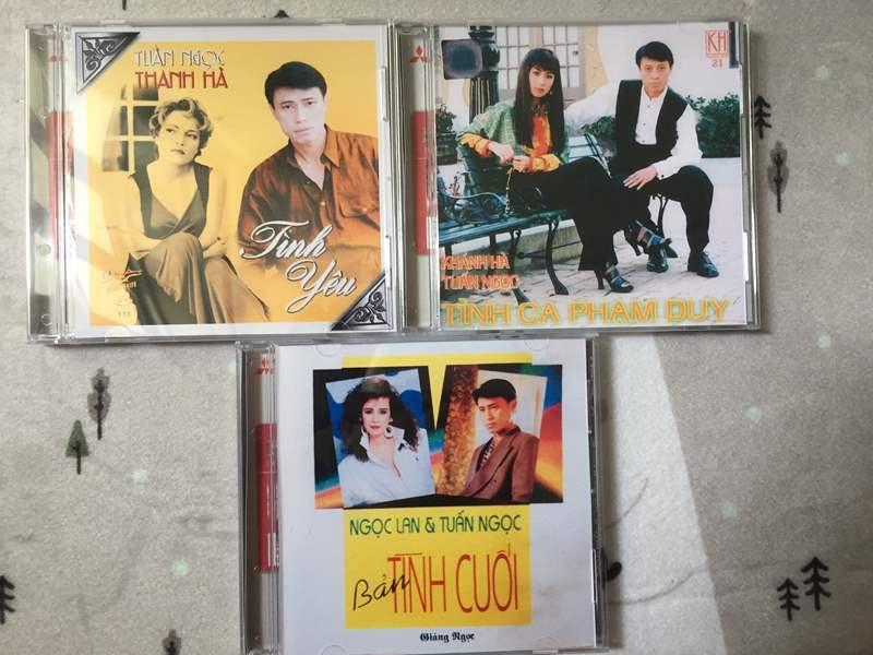 Combo 3 CD Tuấn Ngọc và các nữ ca sĩ Thanh Hà - Khánh Hà - Ngọc Lan