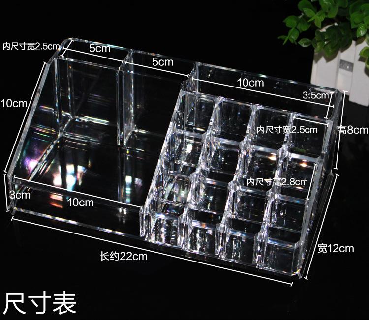 [HCM]khay đựng son mica trong suốt cao cấp 36 ô