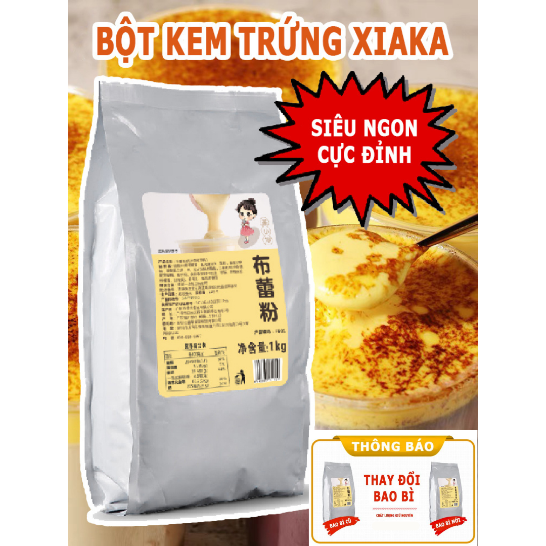 Bột Vị Kem Trứng Cô Gái Xiaka (1kg)- Hương Vị Thơm Ngon