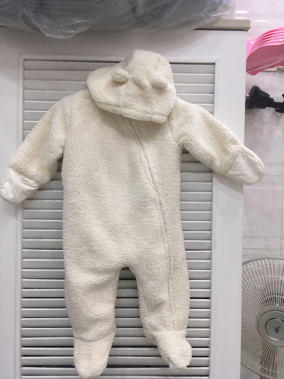 BODY Lông cừu màu nâu, kem dành cho bé 3 - 9 kg