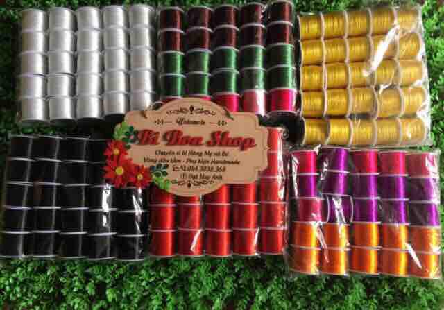 COMBO 5 CUỘN DÂY CƯỚC CHUN XÂU VÒNG