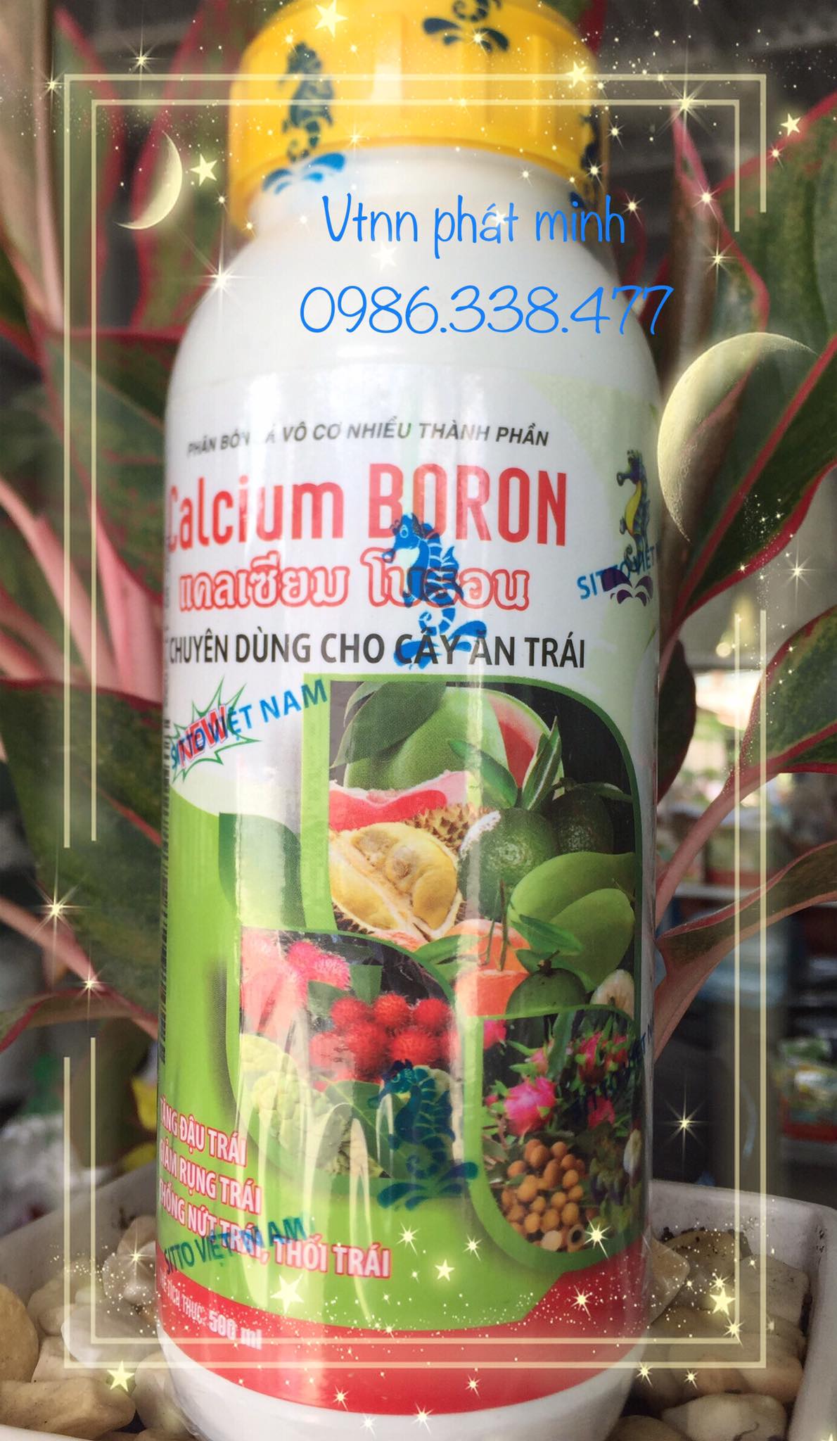 Phân bón lá sinh học Calcium BORON 500ml, Sitto Việt Nam