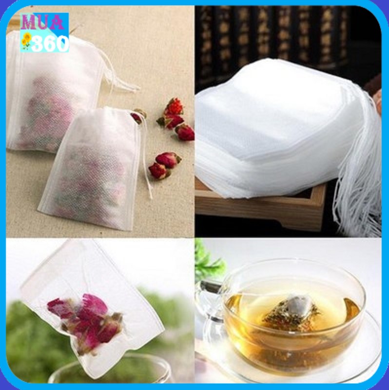 Combo 100 túi lọc đựng trà Mua360