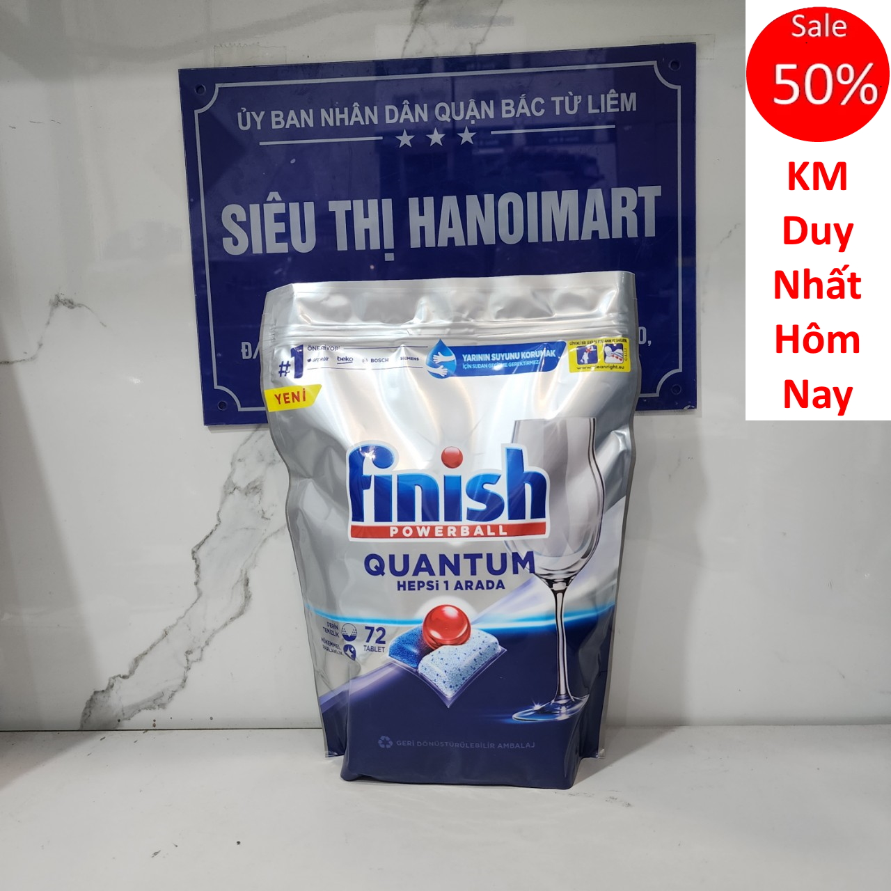 Viên rửa bát Finish All in one 100 viên hoặc viên finish 90 viên hoặc muối rửa bát finish 1.5kg