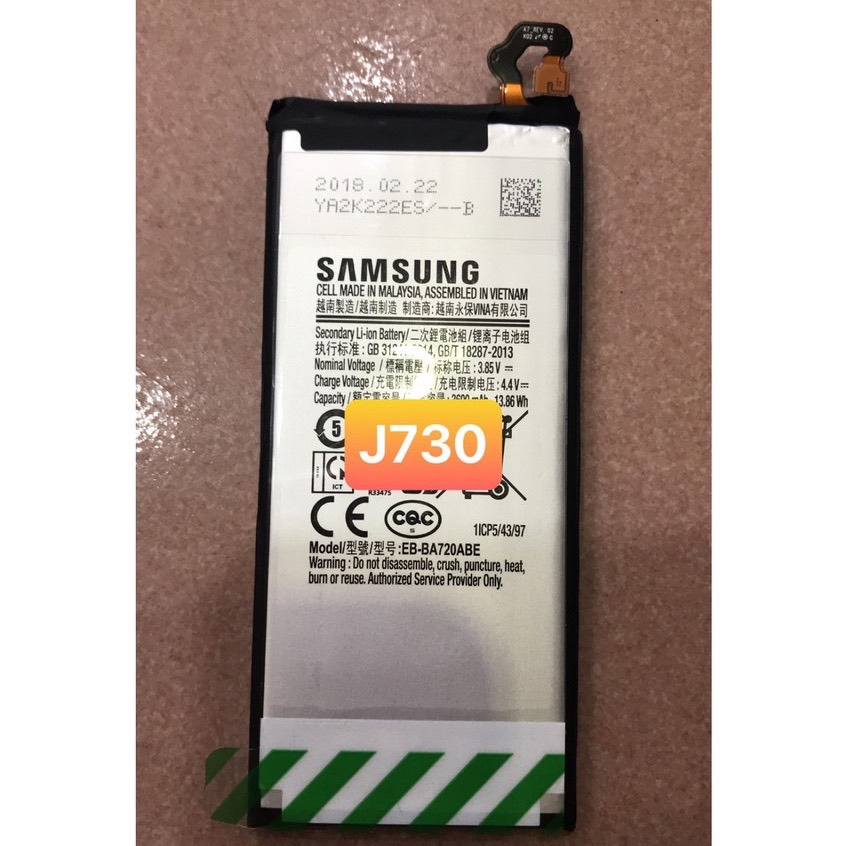 Pin zin mới điện thoại sam sung j730 / j7 pro / a7 2017 / a720 - eb-bj730abe-sam sung