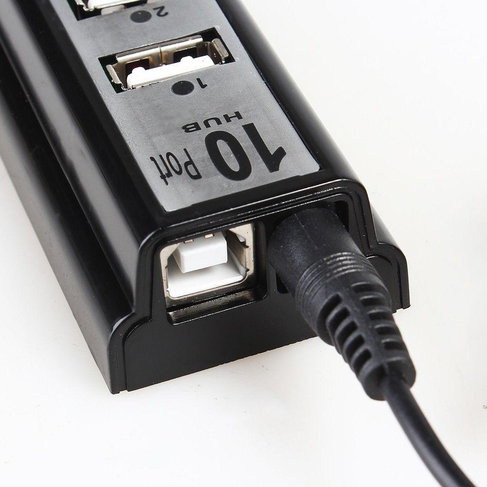 Hub USB 10 cổng có nguồn hỗ trợ